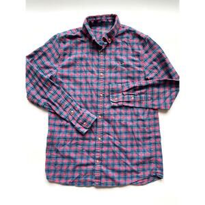 Vineyard Vines Plaid Checked Long Sleeve Button Down Flannel Shirt Size YXL